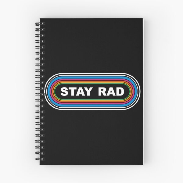 Item preview, STAY RAD 70's 80's Gen X boomer West Coast KLOS parody Bumper Sticker designed and sold by FlatSixGraphics.