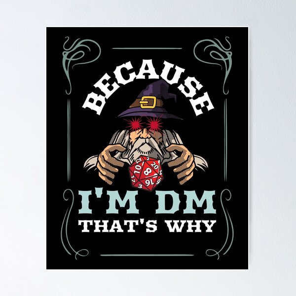 Item preview, I'm DM - Funny Dungeon Master Wizard Design  designed and sold by ArtifySpace.