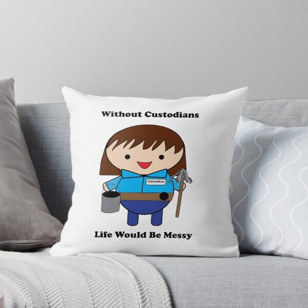 Item preview, Custodian Janitor Female Kawaii Funny Messy designed and sold by ValeriesGallery.