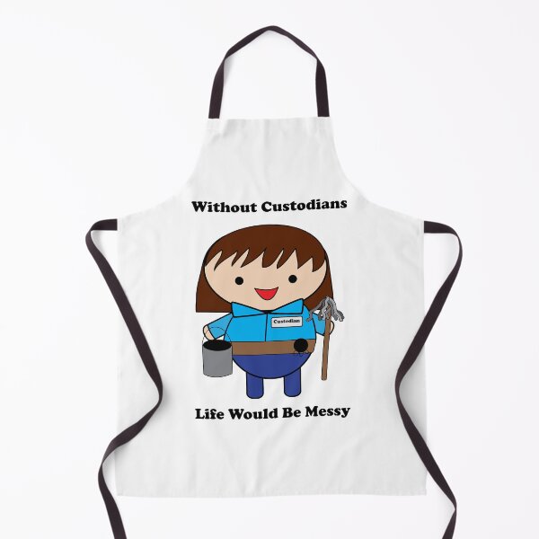Item preview, Custodian Janitor Female Kawaii Funny Messy designed and sold by ValeriesGallery.