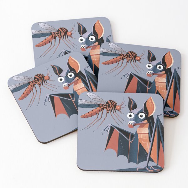Item preview, Funny Bat and Giant Mosquito Abstract designed and sold by Nature's Fancy.