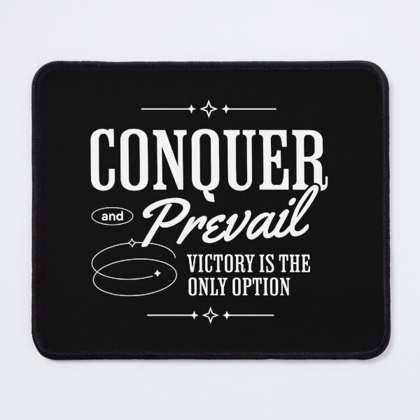 Item preview, Racing - Conquer and Prevail - Motivational Quote designed and sold by RaceDayRags.