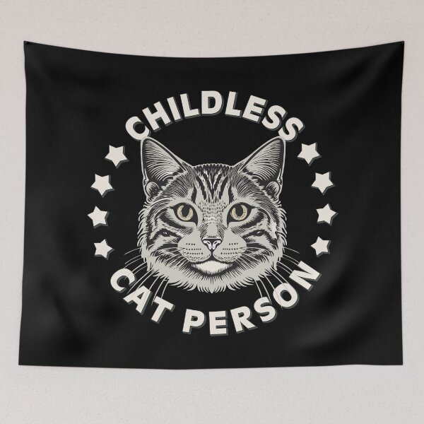 Item preview, Childless Cat Person designed and sold by AntiqueImages.