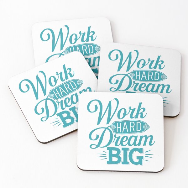 Item preview, Work Hard Dream Big Typography Design designed and sold by bestch.