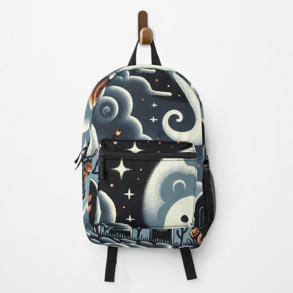Item preview, Full moon and a cute ghost in the cemetery. designed and sold by MagelliShop.