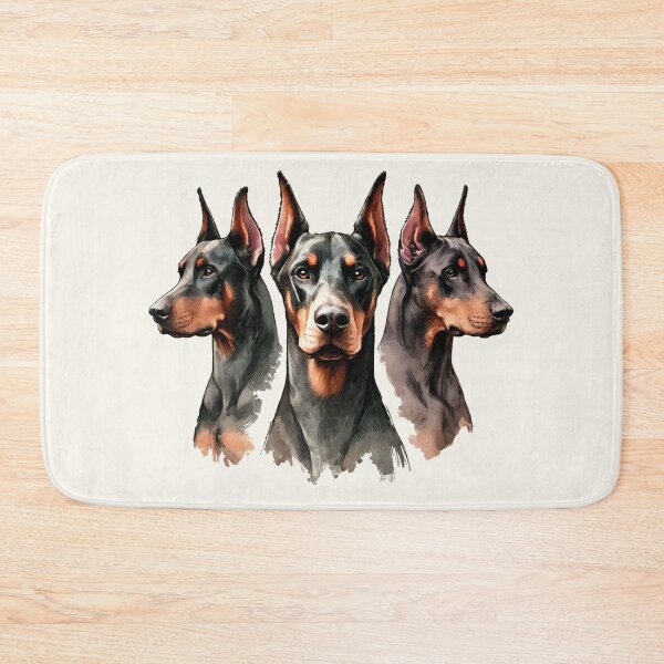 Item preview, Three Colorful Dobermans in Watercolor designed and sold by Blink Art Studio.