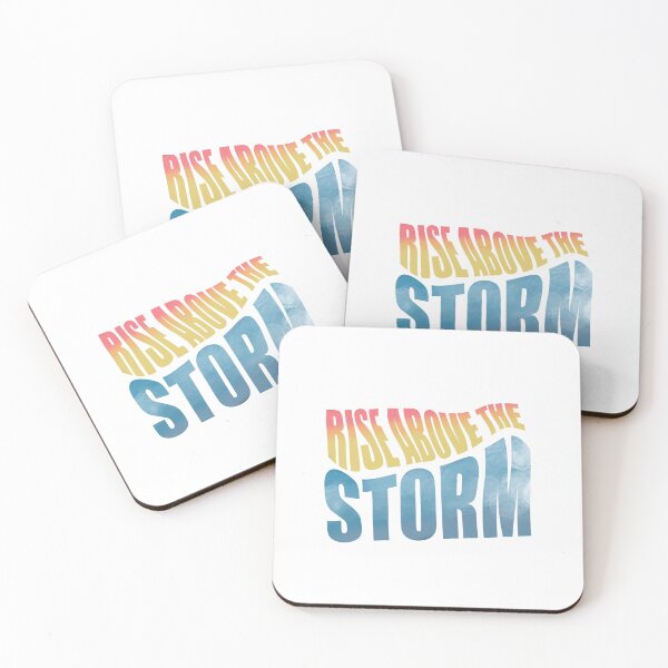 Item preview, Rise Above The Storm | Positivity | Motivational | Inspirational | Typography | Colours designed and sold by PrintEveryday.