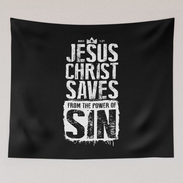 Item preview, Jesus Christ Saves from the Power of Sin designed and sold by Reformed Shirt Co..