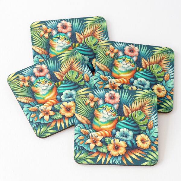 Item preview, Tropical cat designed and sold by FusiTink.