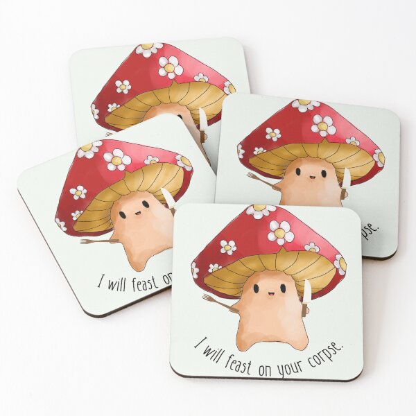 Item preview, Mushroom I will feast on your corpse designed and sold by FlakeyBiscuit3.
