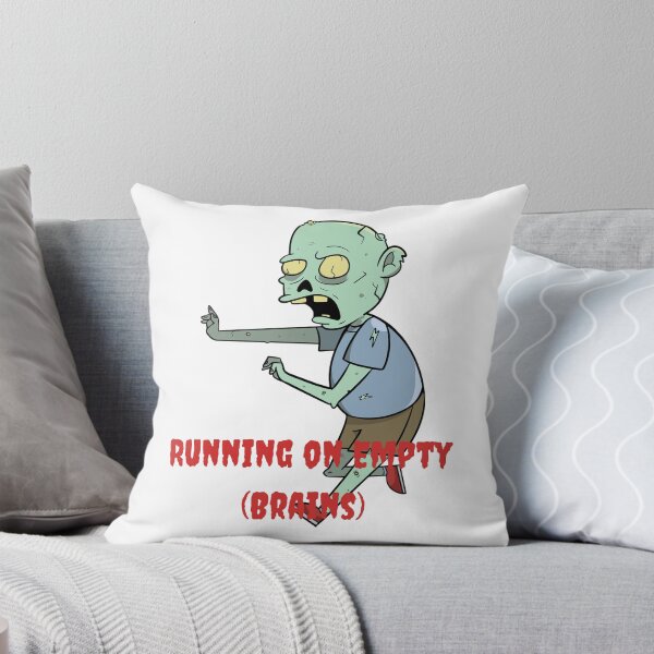 Item preview, Running on Empty (Brains) | Funny Zombie Word Design designed and sold by TrueMotion.