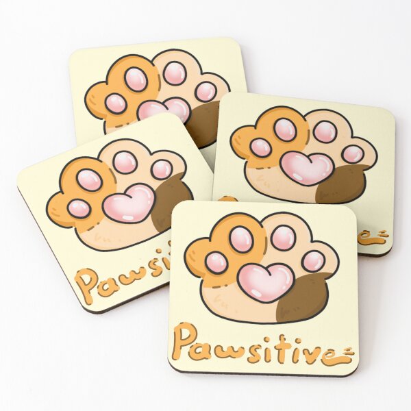 Item preview, Stay Pawsitive Cat Paw designed and sold by Random 00.