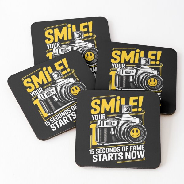 Item preview, Smile, Your 15 Seconds of Fame Starts Now – Fun Camera Design designed and sold by Simplehue.