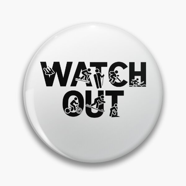 Item preview, Watch Out Adventure Icons  Outdoor Enthusiast  designed and sold by DrawHandArt.