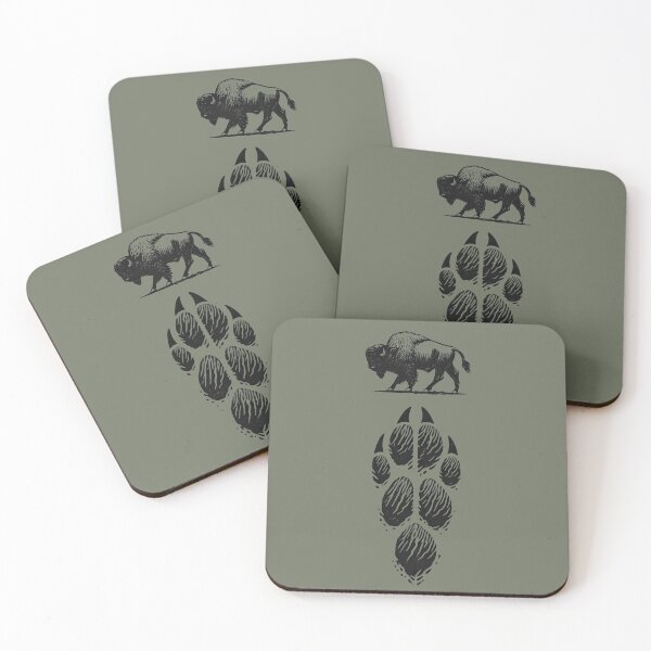 Item preview, Bison and Its Track designed and sold by Blink Art Studio.