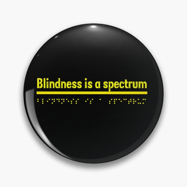Item preview, Blindness is a spectrum - Yellow  designed and sold by Bad Zombie .