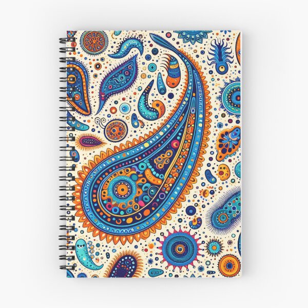 Item preview, Paisley Amoeba Folk Art pattern  by heidiannemorris designed and sold by FOLK ART FUSION by heidiannemorris.
