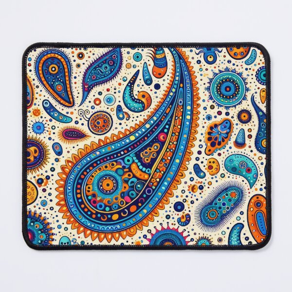 Item preview, Paisley Amoeba Folk Art pattern  by heidiannemorris designed and sold by FOLK ART FUSION by heidiannemorris.