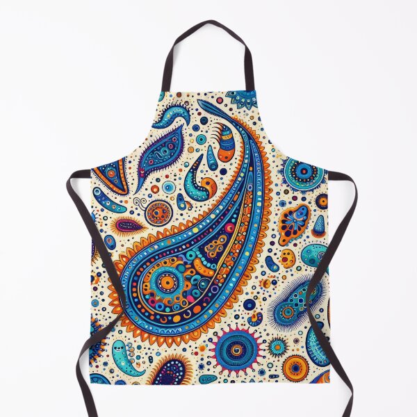 Item preview, Paisley Amoeba Folk Art pattern  by heidiannemorris designed and sold by FOLK ART FUSION by heidiannemorris.