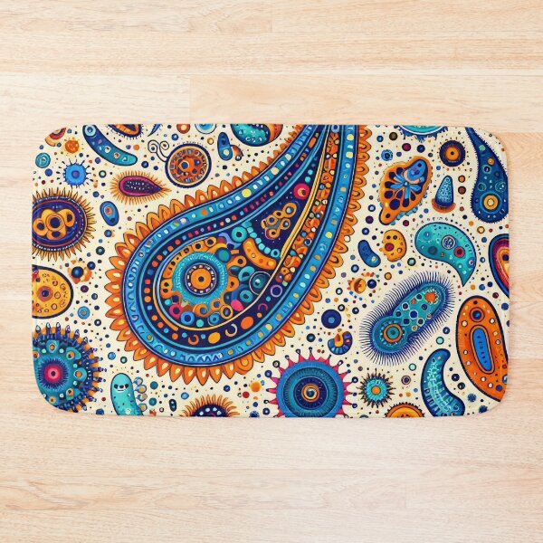 Item preview, Paisley Amoeba Folk Art pattern  by heidiannemorris designed and sold by FOLK ART FUSION by heidiannemorris.