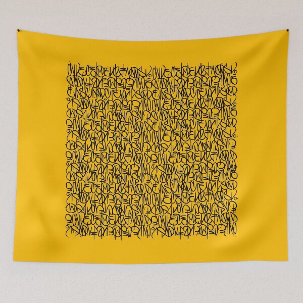Aperçu de l'œuvre Typographie abstraite - Ocre créée et vendue par ocreart.