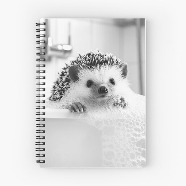 Item preview, Hedgehog Taking a Bath, Funny Vintage Animal Photo designed and sold by CheekyAnimalz.