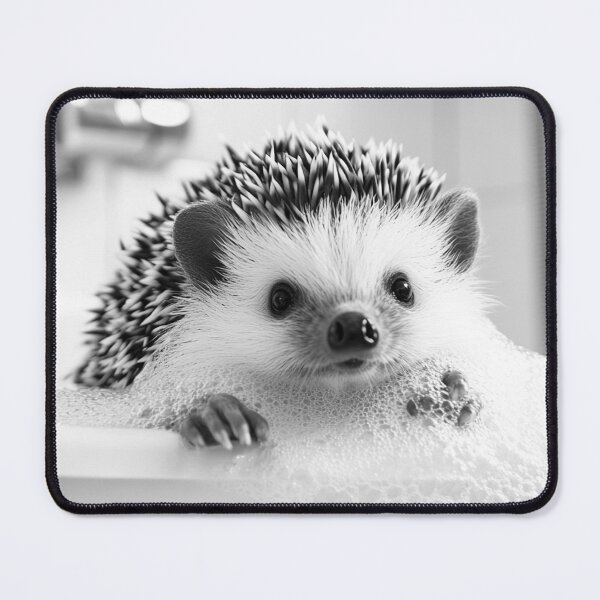 Item preview, Hedgehog Taking a Bath, Funny Vintage Animal Photo designed and sold by CheekyAnimalz.