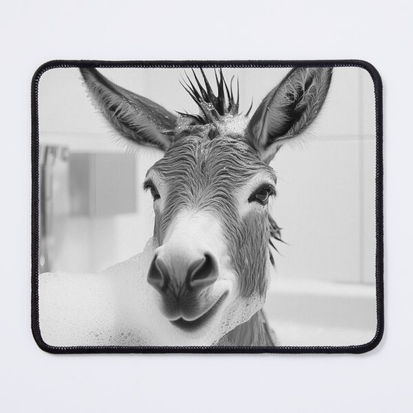 Item preview, Donkey Taking a Bath, Funny Vintage Animal Photo designed and sold by CheekyAnimalz.