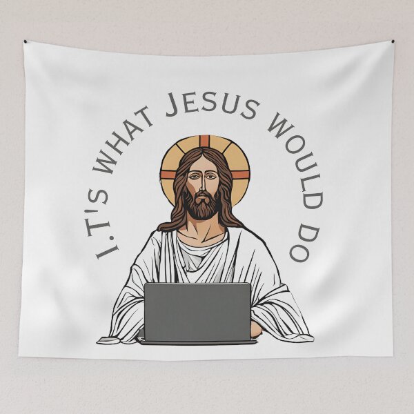 Artikelvorschau, I.T ist, was Jesus tun würde. Design für Techniker, Softwareentwickler, Softwareingenieure, Computerprogrammierer entworfen und verkauft von Invisible-Cult.