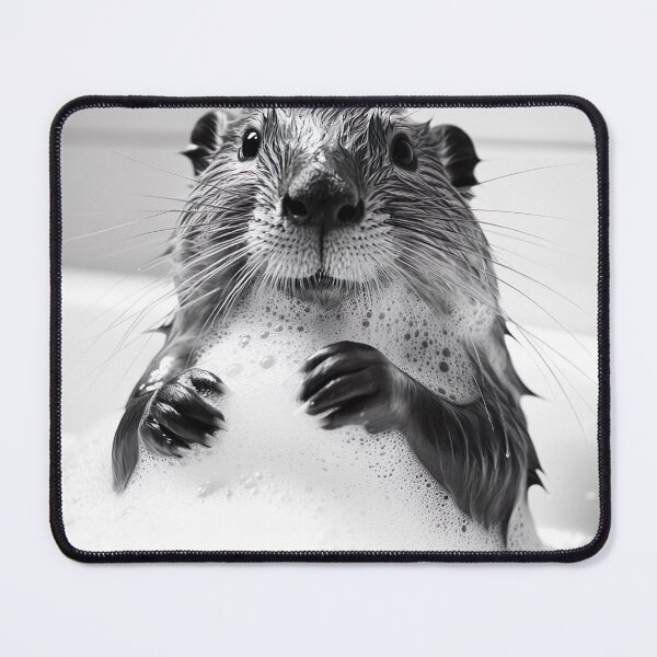 Item preview, Beaver Taking a Bath, Funny Vintage Animal Photo designed and sold by CheekyAnimalz.