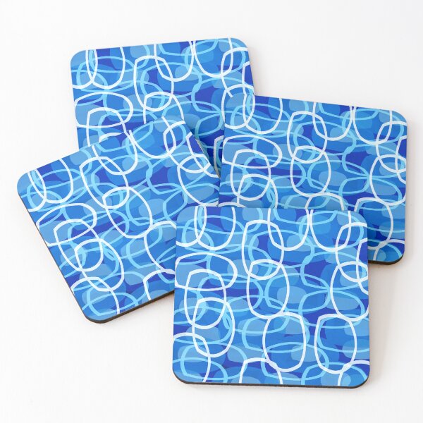 Item preview, Retro Blue Abstract Pattern designed and sold by Andrew  Hitchen.
