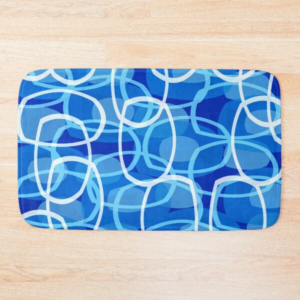 Item preview, Retro Blue Abstract Pattern designed and sold by Andrew  Hitchen.