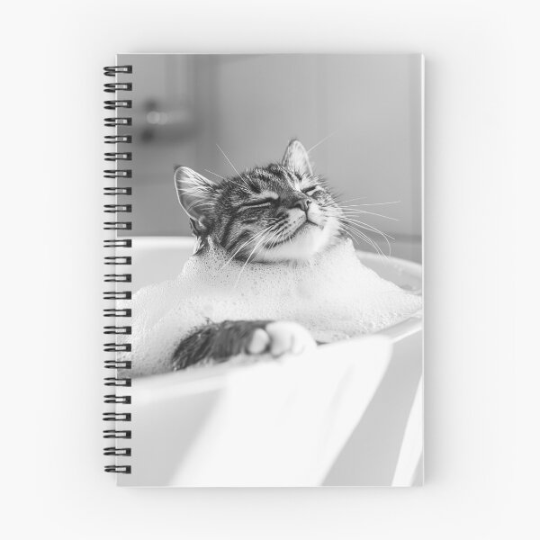 Item preview, Cat Taking a Bath, Funny Vintage Animal Photo designed and sold by CheekyAnimalz.
