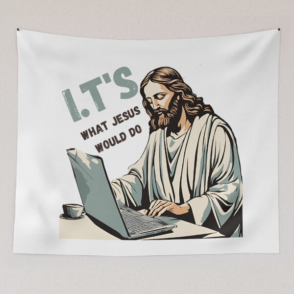 Artikelvorschau, I.T ist, was Jesus tun würde. Design für Techniker, Softwareentwickler, Softwareingenieure, Computerprogrammierer entworfen und verkauft von Invisible-Cult.