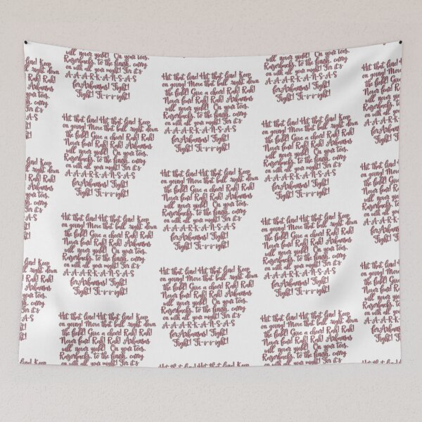 Item preview, Arkansas Fight Song - Red on White designed and sold by Spike The Punch Design Co..