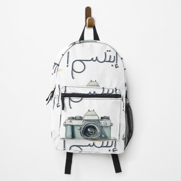 Item preview, Retro Camera with SMILE- Say Cheese and Capture the Joy Generative AI! اضحك للكاميرا بالعربي designed and sold by FUNqoosh.