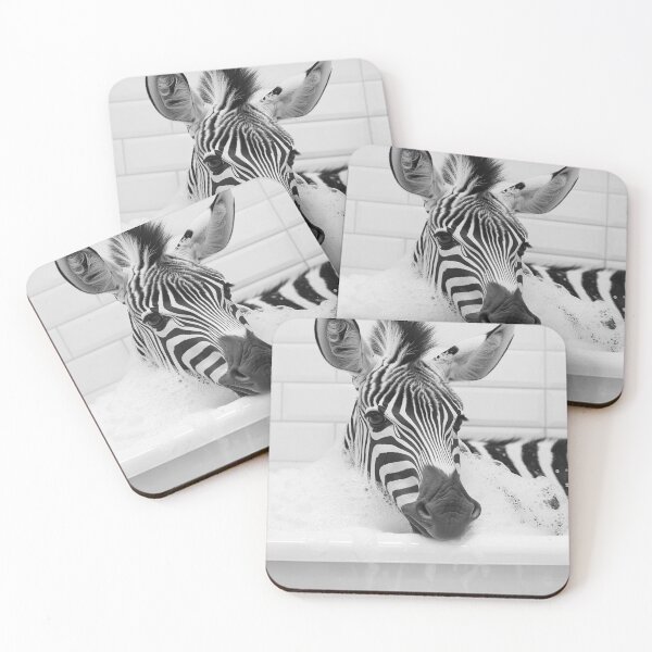 Item preview, Zebra Taking a Bath, Funny Vintage Animal Photo designed and sold by CheekyAnimalz.