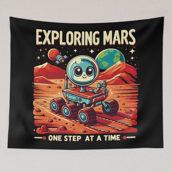 Item preview, Exploring Mars One Step at a Time designed and sold by CreativeFlux.