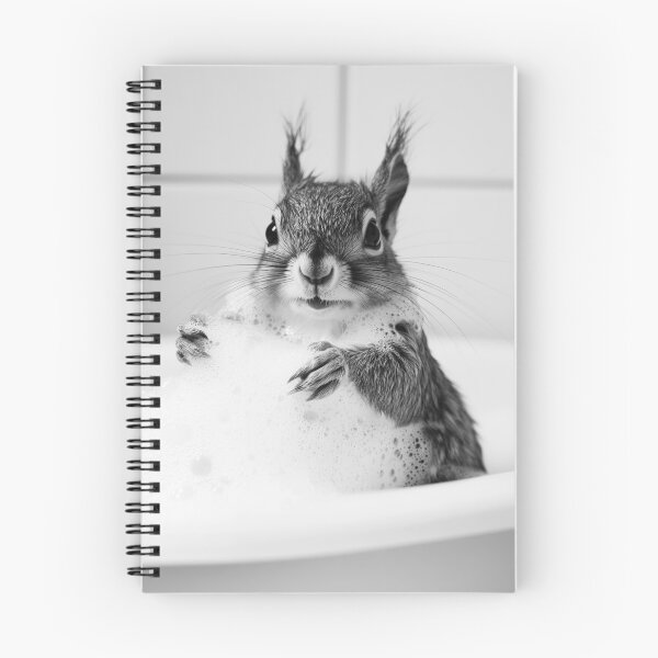Item preview, Squirrel Taking a Bath, Funny Vintage Animal Photo designed and sold by CheekyAnimalz.