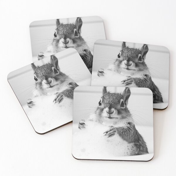Item preview, Squirrel Taking a Bath, Funny Vintage Animal Photo designed and sold by CheekyAnimalz.