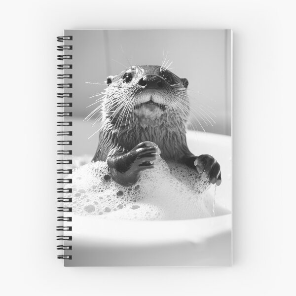 Item preview, Otter Taking a Bath, Funny Vintage Animal Photo designed and sold by CheekyAnimalz.