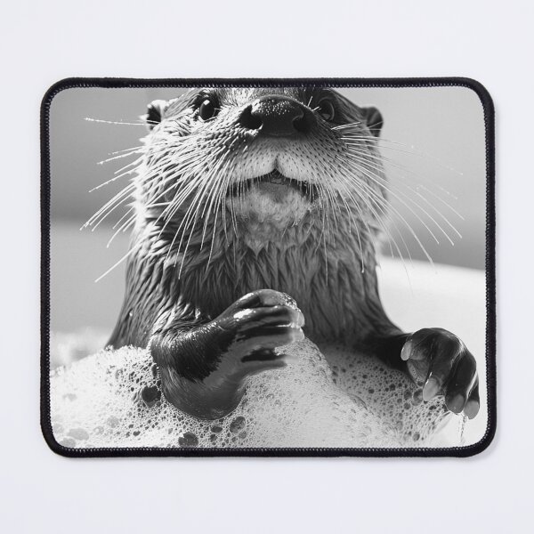 Item preview, Otter Taking a Bath, Funny Vintage Animal Photo designed and sold by CheekyAnimalz.