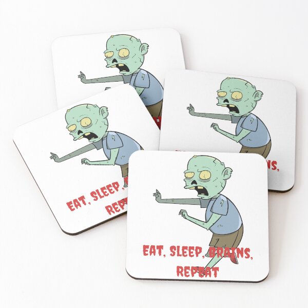 Item preview, Eat, Sleep, Brains, Repeat | Funny Zombie Word Design designed and sold by TrueMotion.