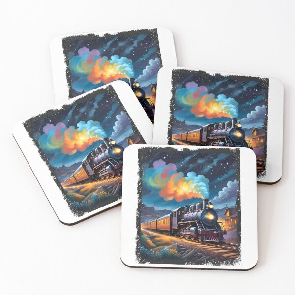 Item preview,  V.Gogh Steam Train, Steam Train Locomotive, vintage train designed and sold by VISIONSTURME.