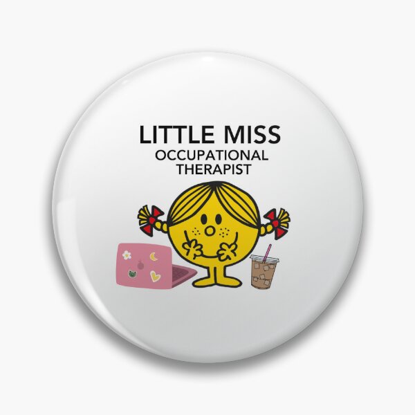 Item preview, occupational therapy sticker Little Miss Occupational Therapist designed and sold by CLHPauls.