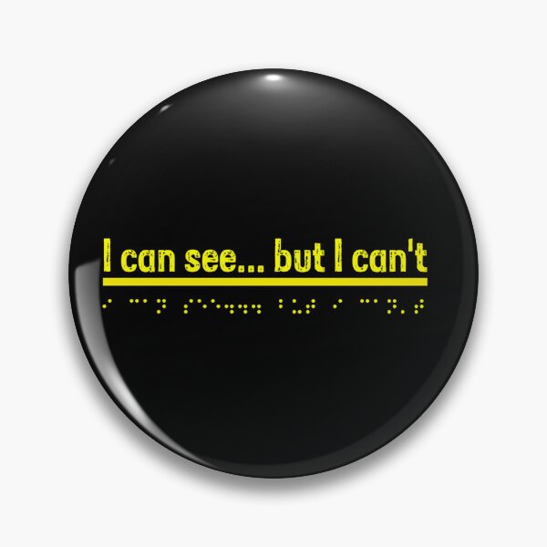 Item preview, I can see... but I can't - Yellow  designed and sold by Bad Zombie .