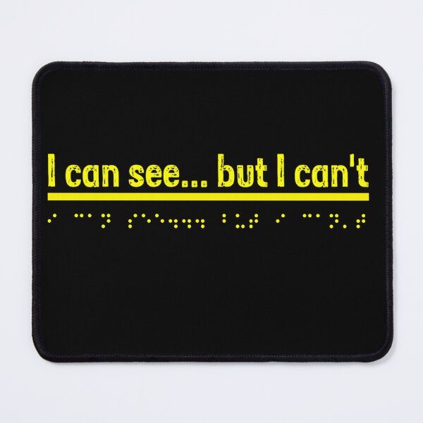 Item preview, I can see... but I can't - Yellow  designed and sold by Bad Zombie .
