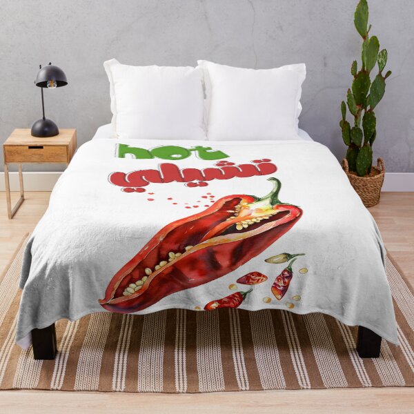 Item preview, Hot Chili- Warning: Extra Spicy Food Meme Wordplay! فلفل حار بالعربي عامي مضحك designed and sold by FUNqoosh.