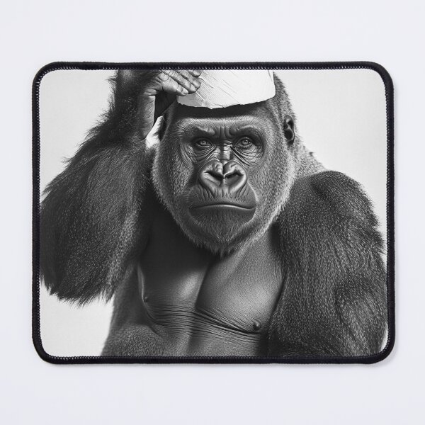 Item preview, Gorilla in Bathroom with Toilet Paper on Head designed and sold by CheekyAnimalz.