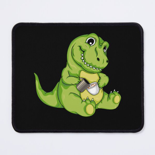 Artikel-Vorschau von Niedlicher T-Rex gießt Latte Art Kaffee Dinosaurier Barista, designt und verkauft von DSWShirts.